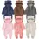 Thumbnail: Newborn Baby Winter Fleece Romper Solid Hooded Thick Infant Outfits For 0-24M Ko
