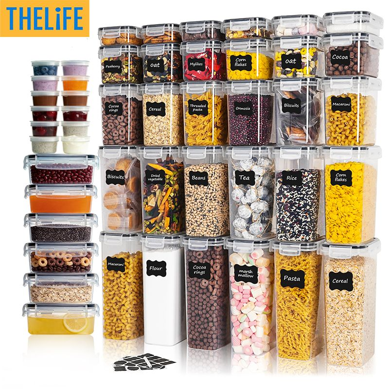 48 Pack Food Storage Containers with Lids, Kitchen Storage Containers for Pantry
