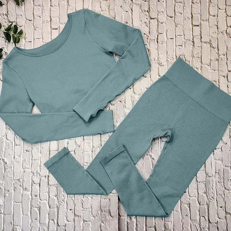Thumbnail: Seamless Ribbed Leggings for Woman