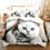 Thumbnail: 3D Animal / Cartoon Print Bed Sheet / Set for Kids