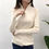 Thumbnail: Knitted Women Zipper Half High Neck Sweater Pullovers Autumn Winter Basic Women 