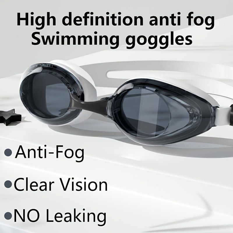 1pc Unsex Swimming Goggles, Professional Waterproof Anti-fog Swimming Glasses, F
