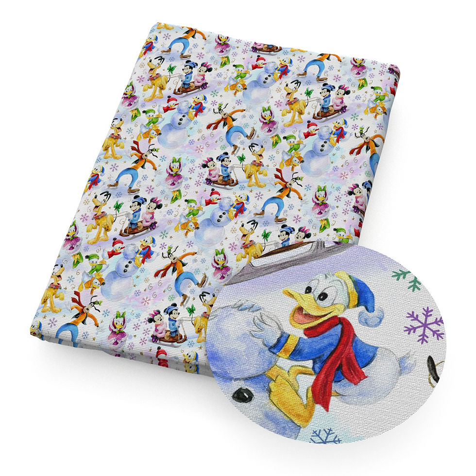 Thumbnail: Disney Christmas Princess 50*145cm 100% Cotton Fabric Sewing Quilting Fabric Nee