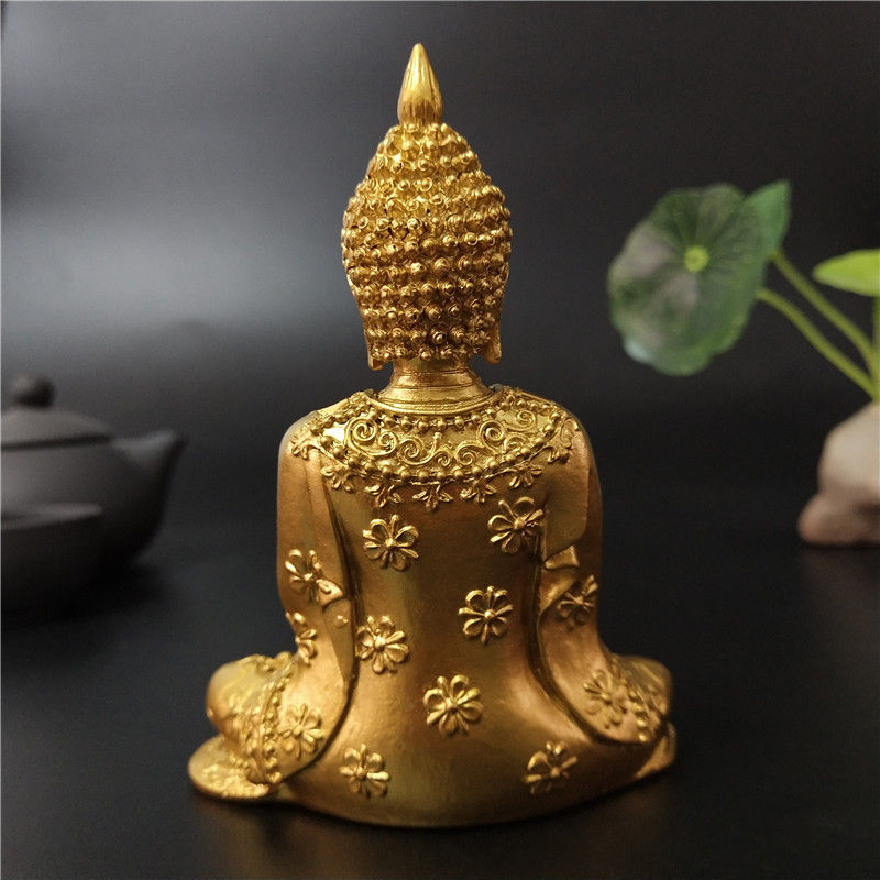 Thumbnail: Golden Colour Buddha Sculpture for Fengshui / Figurines 