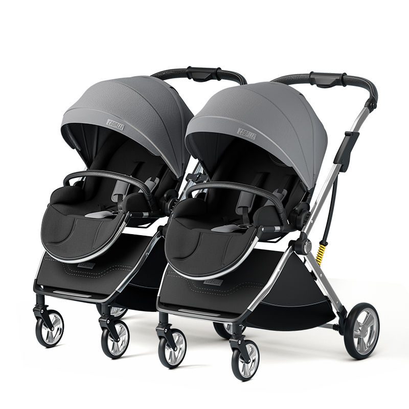 Thumbnail: Twins Baby Foldable Tandem Stroller for Infant and Toddler