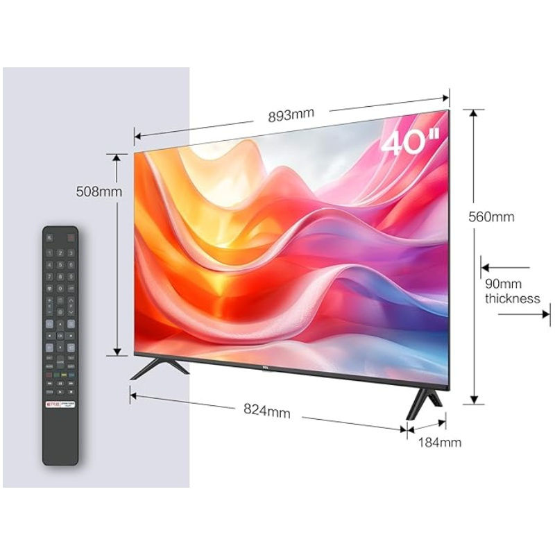 Thumbnail: TCL 40S5400AK 40-inch Television, HDR, FHD, Smart TV Powered by Android TV, Beze
