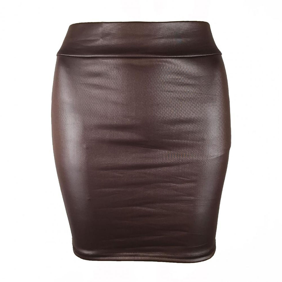 Thumbnail: Leather Matte Slim Mini Sexy Fashion PU Hot Short High Waist Skirt Korean Nightc
