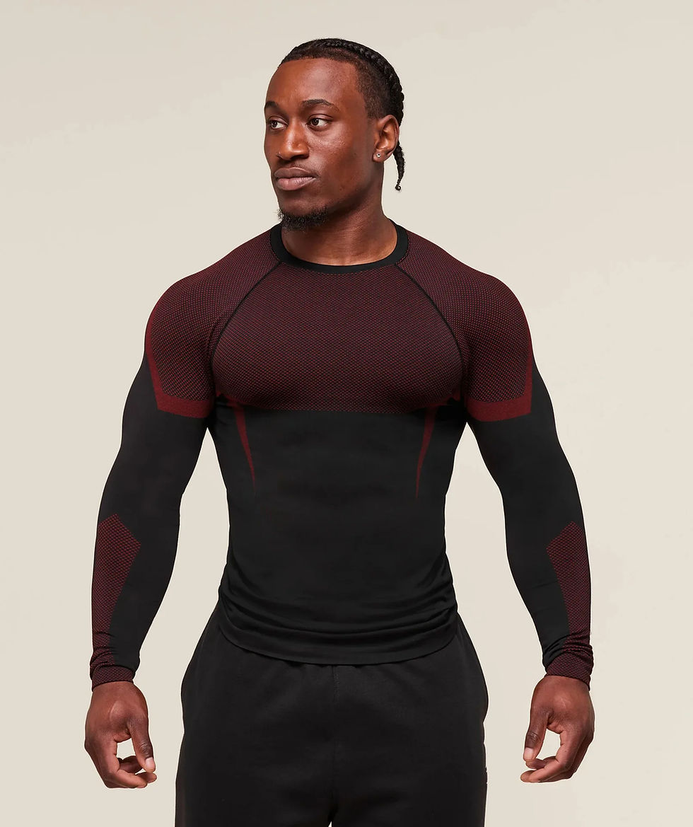Thumbnail: Men's T-Shirt Fitness Shirt Gym Wear Quick Dry Breathable Slim Fit Streetwear Gr
