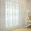 Thumbnail: 2pcs Modern Embroidered Floral Pattern Sheer Curtains, Rod Pocket Design, Machin