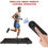 Thumbnail: Motorised Treadmill, Under Desk Treadmill Portable Walking Running Pad Flat Slim