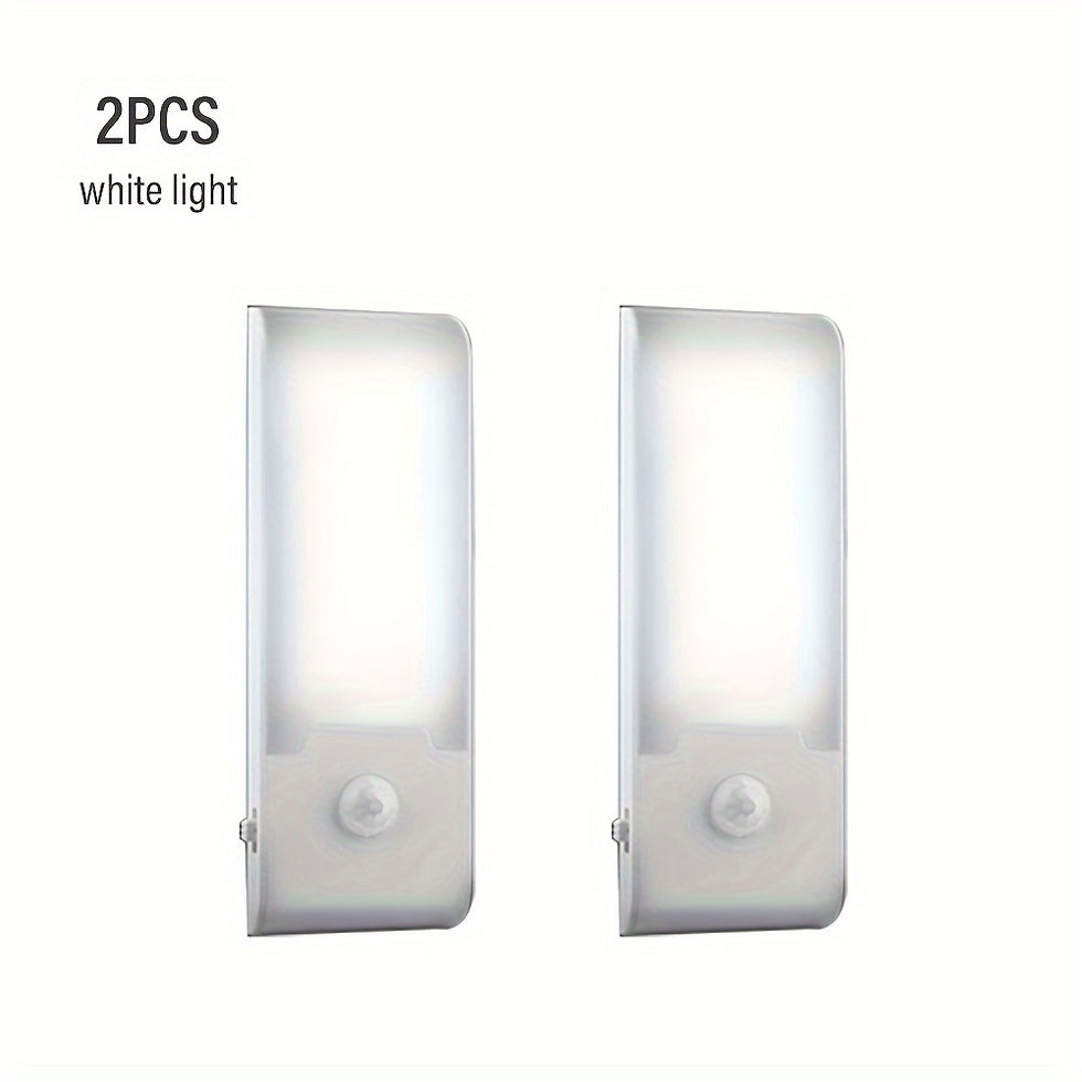 Thumbnail: [Adjustable Brightness Night Light] 1/2pcs Motion Sensor Night Light, 12LED Dete