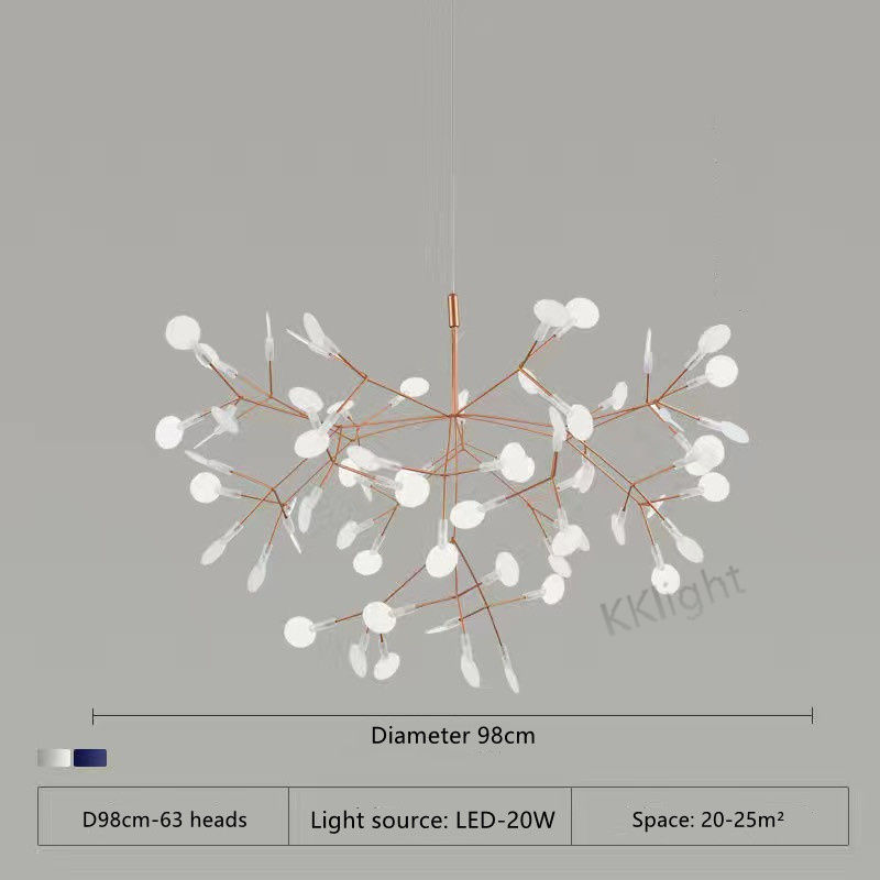 Thumbnail: Nordic Romantic Firefly Living Room Ceiling Chandelier Modern Kitchen Dining Tab