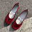 Thumbnail: Sliver Ballercore Mary Jane Tabi SHoes Cherry Red White Yellow Women Tabi Summer