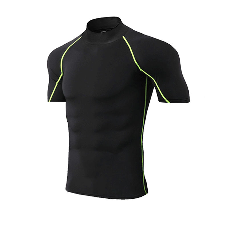 Thumbnail: Compression T-Shirt Men Bodybuilding Sportswear Short Sleeve Quick Dry Workout S