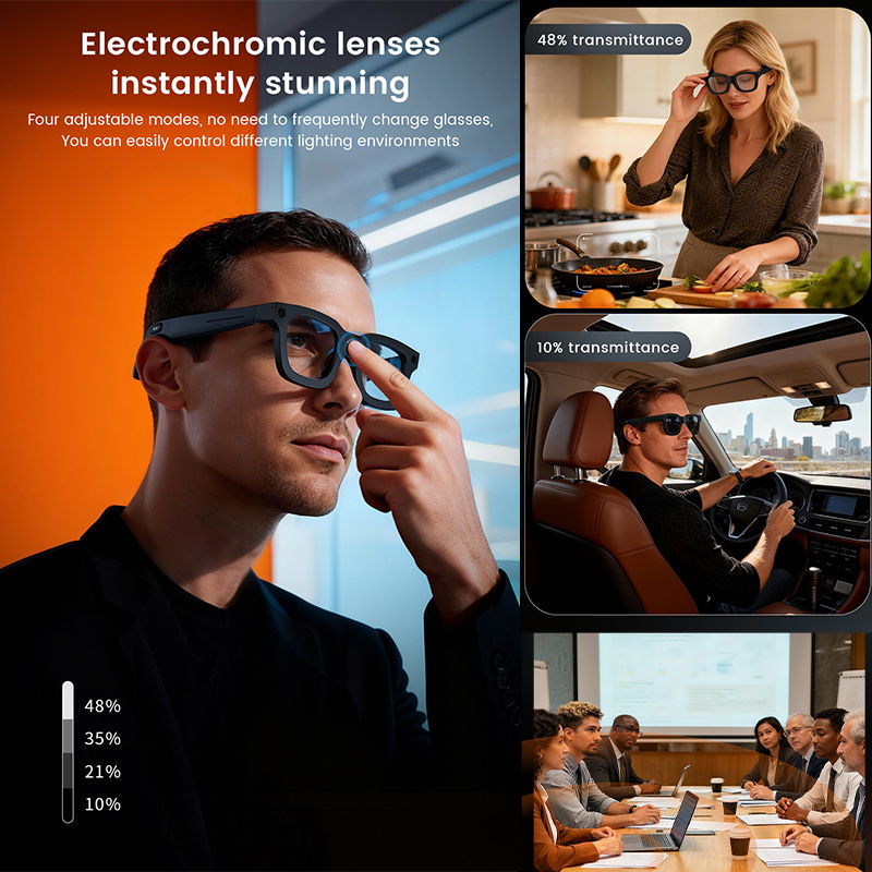 Thumbnail: 2026 New AI SmartGlasses 800W HD Camera AI Translation Shooting Everything Recog