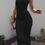 Thumbnail: 2025 New Spring Summer Women's High Elastic Sleeveless Backless Dress Long Sling