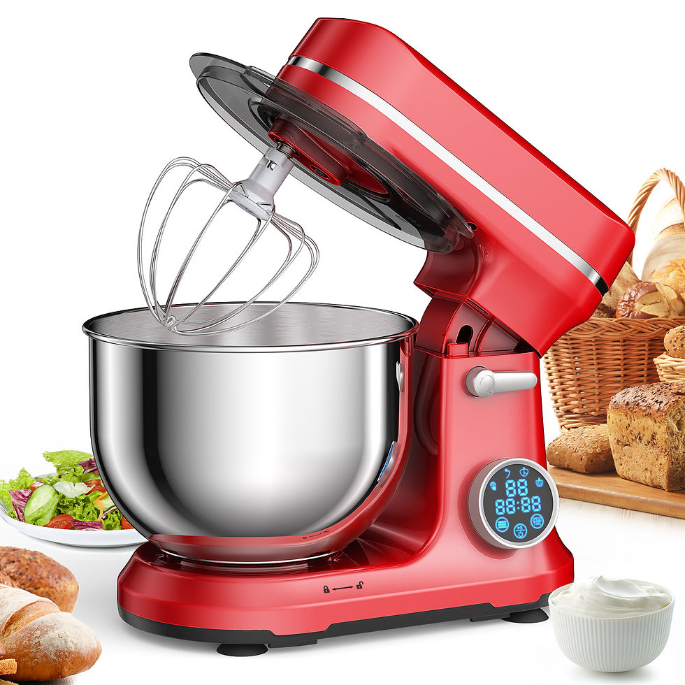 Thumbnail: BioloMix Kitchen Food Stand Mixer, 1200W 11-Speeds DC Motor, Digital OLED Screen