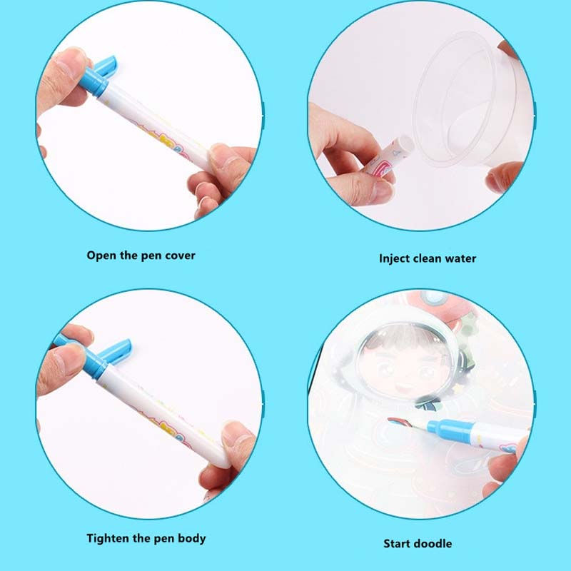 Thumbnail: Reusable Magic Water Drawing Coloring Book