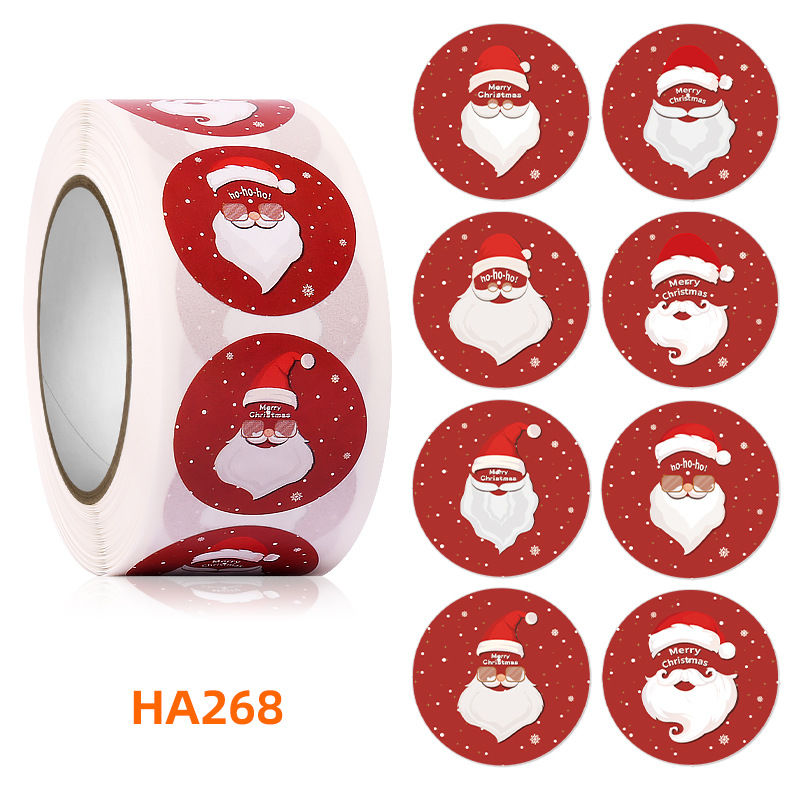 Thumbnail: 100-500Pcs Merry Christmas Stickers Christmas Theme Seal Labels Stickers For DIY
