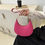Thumbnail: Retro Solid Color Shoulder Bag PU Leather