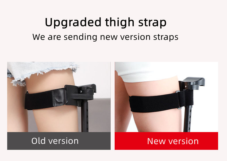 Thumbnail: Support-Free Walking Aids Knee Walker Single-Leg Telescoping Assisted Walking St