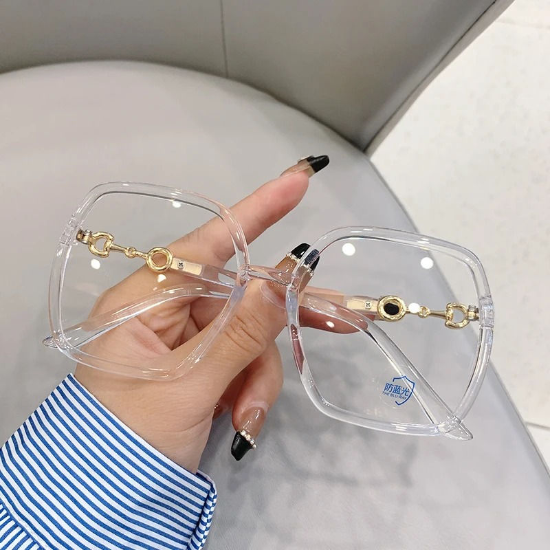 Thumbnail: Myopia Oversized Square Eyeglasses -0 To -4.0