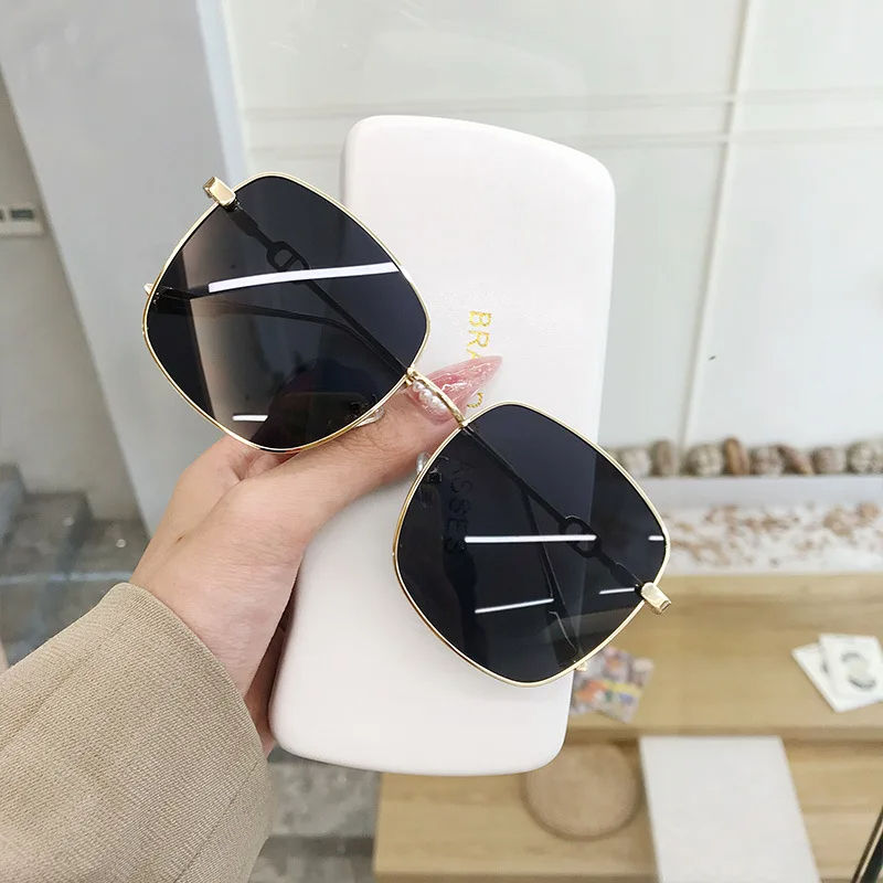 Thumbnail: New Luxury Sunglasses Women Rimless Square Sun Glasses Ladies Fashion Personalit