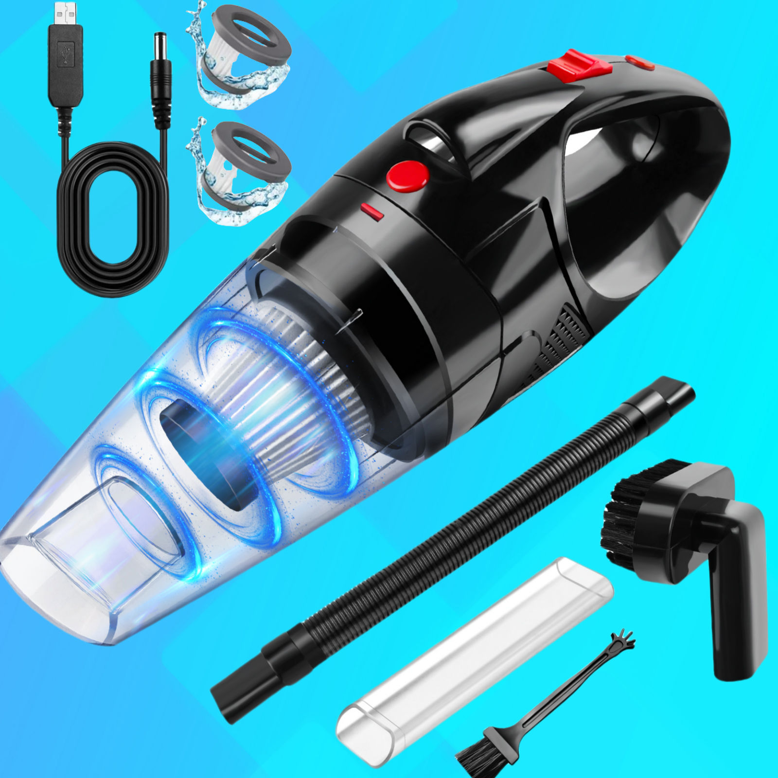 Home Mattress 3 in 1 Handheld Cordless Vacuum Cleaner, Powerful Suction for Car 