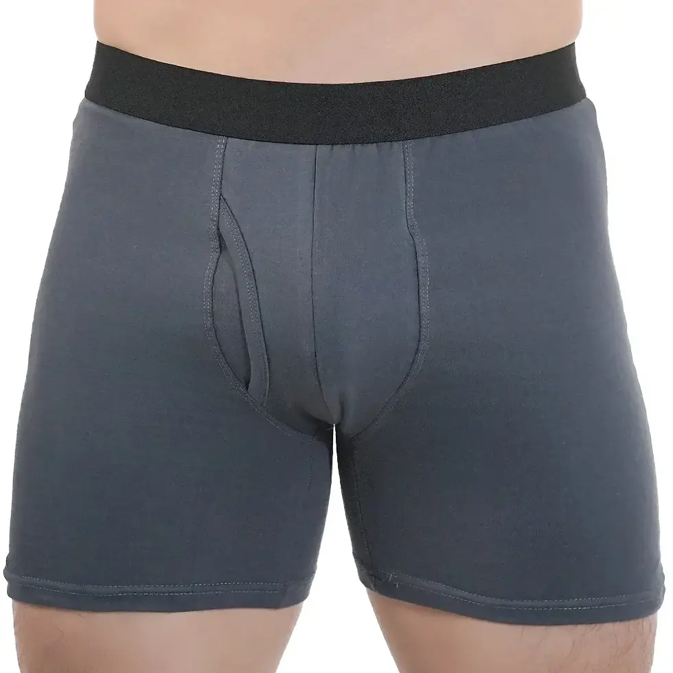 Thumbnail: Man Mid-Long Boxer Shorts Sport Underwear Cotton Underpants Sexy Boxershorts Bre