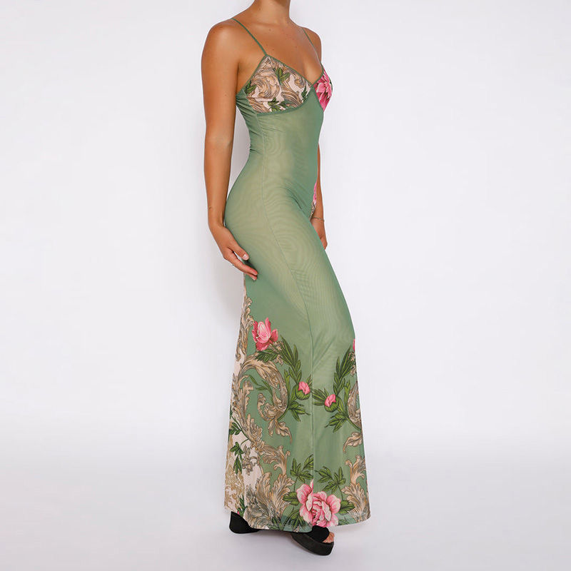 Thumbnail: Sleeveless Floral Print  Dress