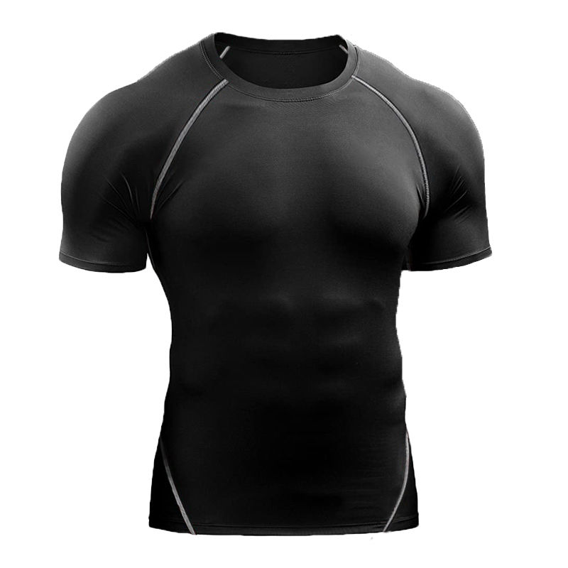 Thumbnail: 2025 Compression T Shirt Men Summer Sportswear Running T-shirt Elastic Quick Dry