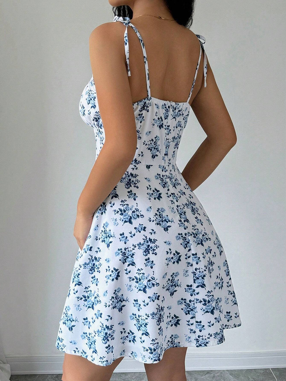 Thumbnail: Women's Summer Floral Spaghetti Strap Beach Short Dress,Womens Dresses,Woman Clo