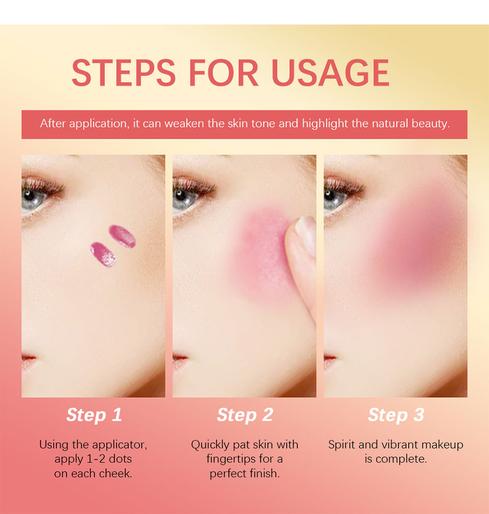 Thumbnail: Blush Liquid Blusher Real Makeup Blush Matte Palette Blusher Cosmetics Products 