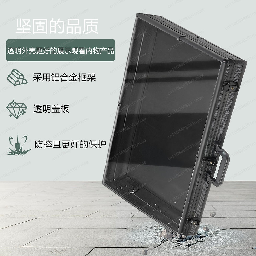 Thumbnail: Aluminum Alloy Toolbox Card Silver Storage Box Night Market Stall Box Portable F