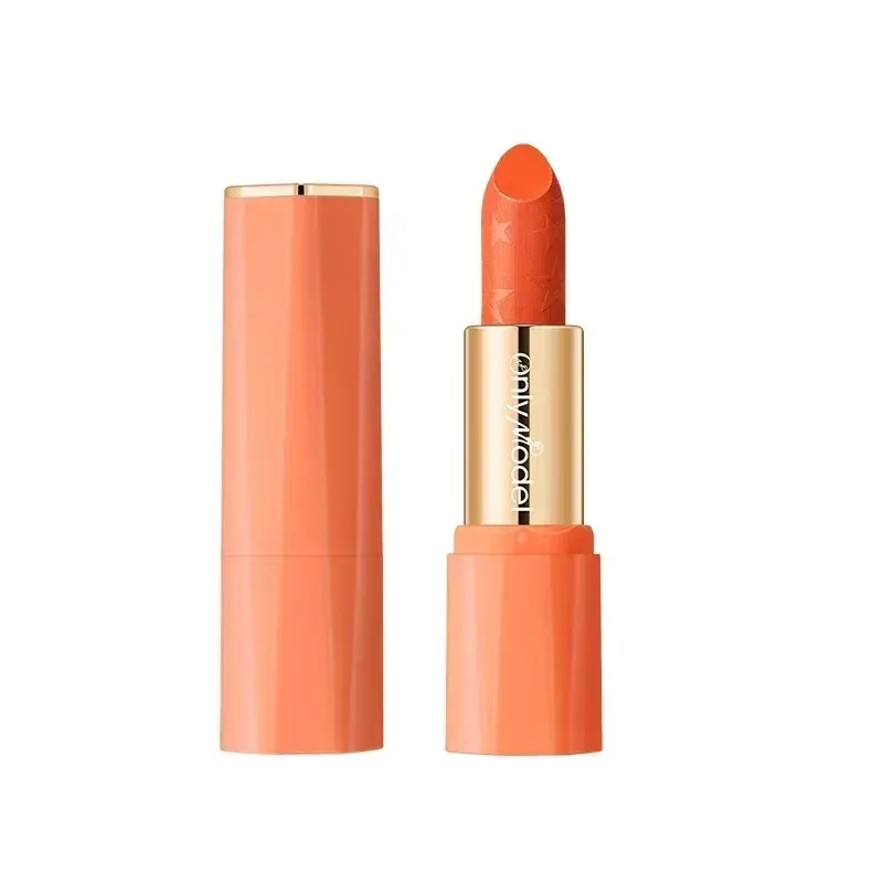 Thumbnail: Orange Color Lipstick Lip Glaze Matt Silky Smooth Not Easy To Fade Lip Gloss Lon