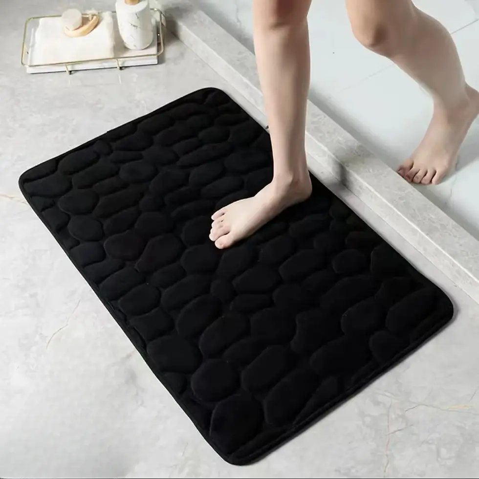 Thumbnail: Bathroom Bath Mat An Ti Slip Quick Dry Absorbent Carpet in Wash Basin Bathtub Si