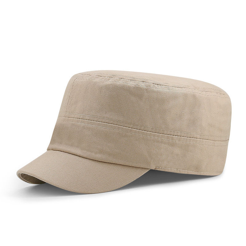 Thumbnail: Big size sun hats full close flat army cap male short Peaked fitted cap plus siz