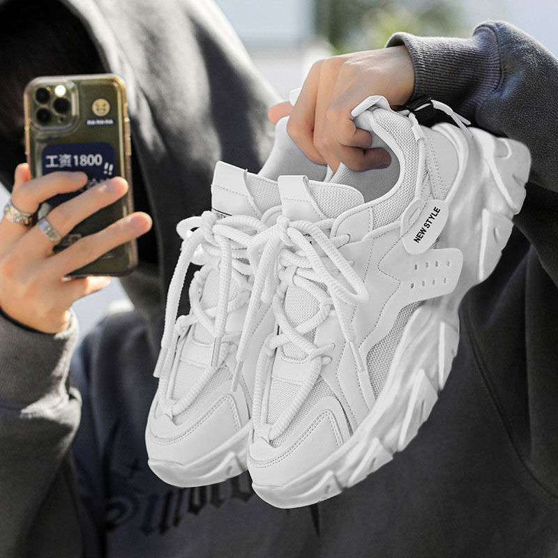 Thumbnail: Men's Shoe Breathable Thick Soled Casual Sneakers Outdoor Running Four Seasons N