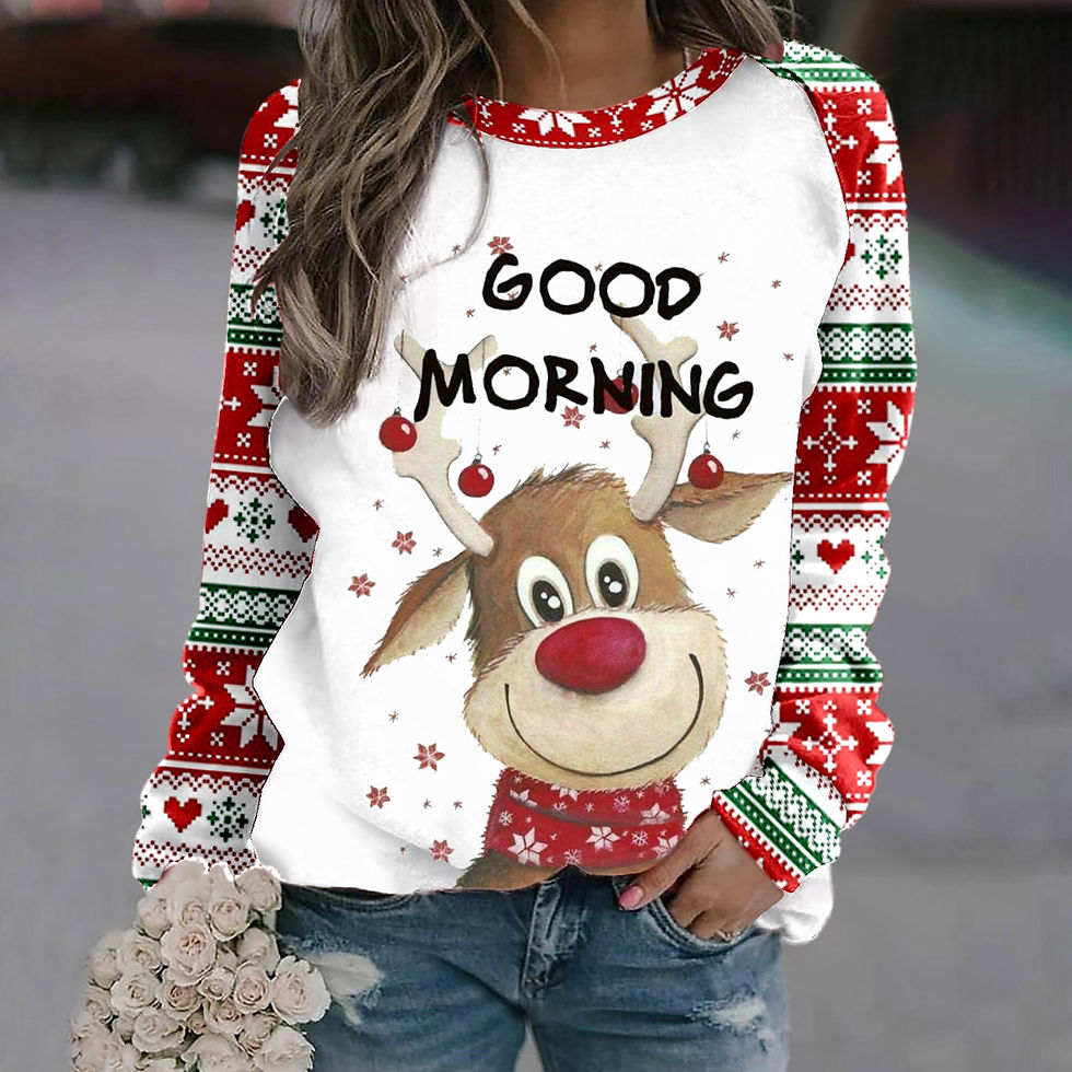 Thumbnail: Unisex Round Neck  Christmas Sweater