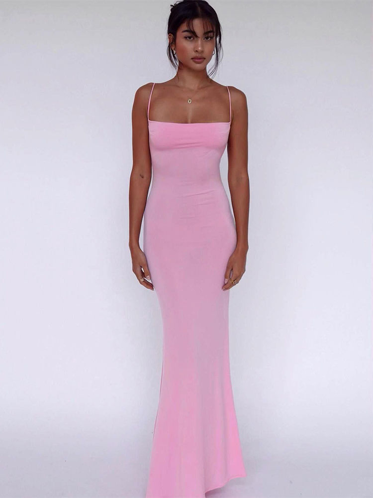 Thumbnail: Sleeveless Backless  Bodycon