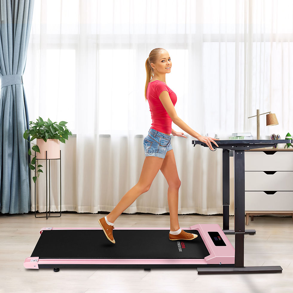 Thumbnail: Motorised Treadmill, Under Desk Treadmill Portable Walking Running Pad Flat Slim