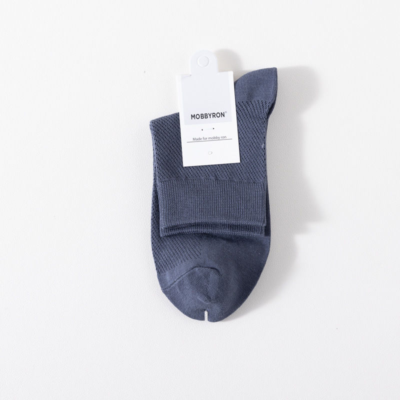Thumbnail: Socks men's solid color cotton socks spring and autumn business tube socks four 