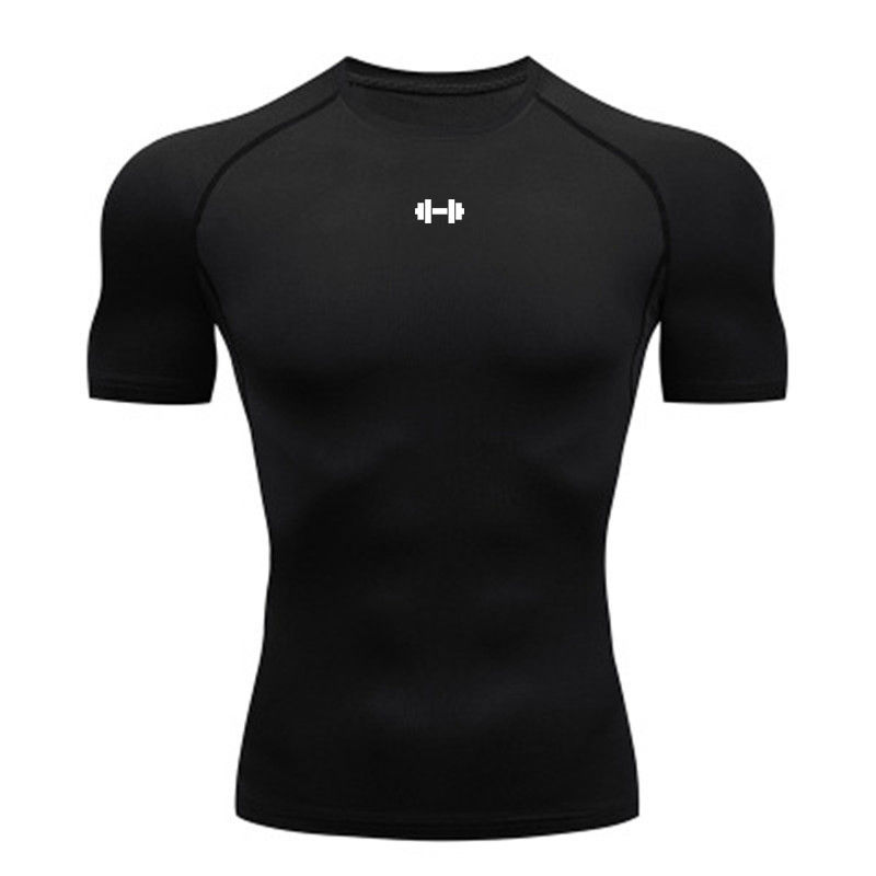 Thumbnail: Compression T Shirt Men Summer Sportswear Running T-shirt Elastic Quick Dry Spor