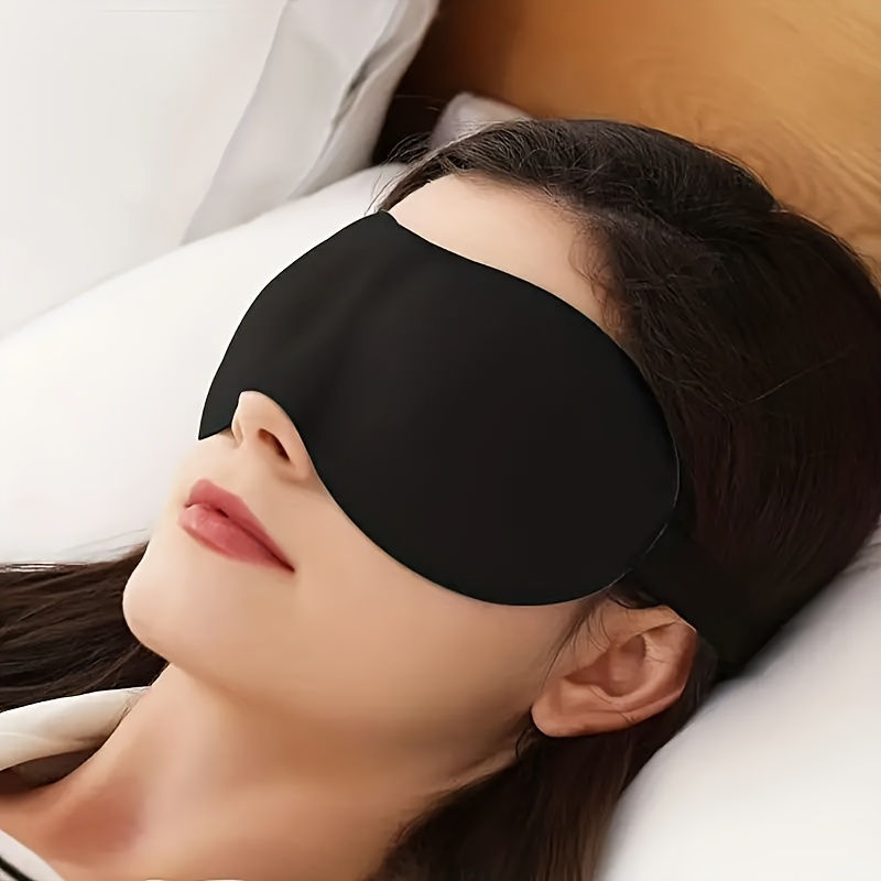 1pc ultra light 3D light blocking portable soft eye mask, soft, comfortable and