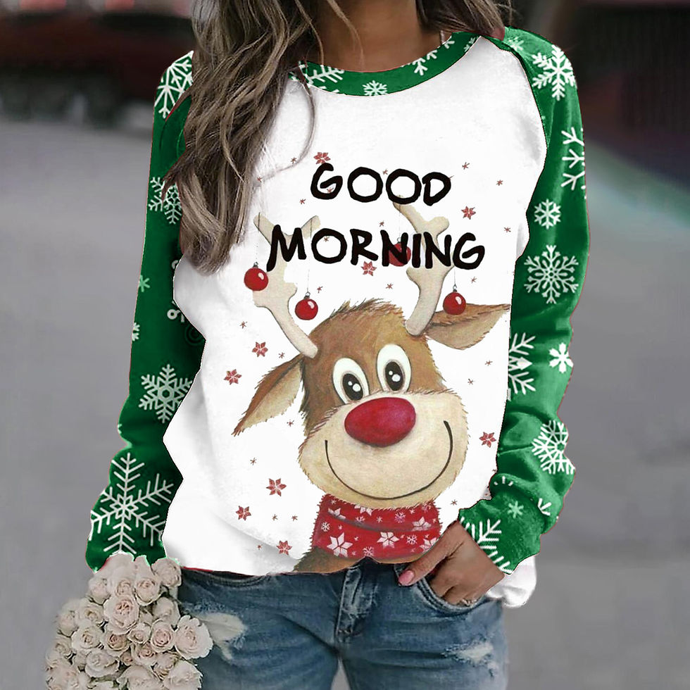 Thumbnail: Unisex Round Neck  Christmas Sweater