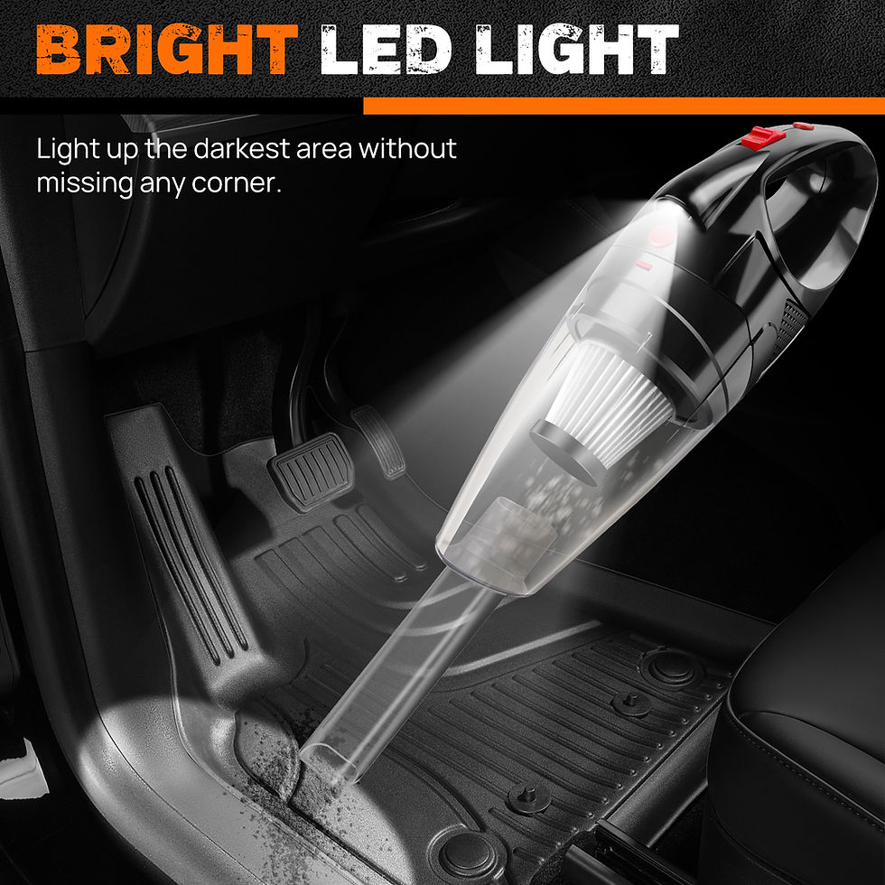 Thumbnail: Home Mattress 3 in 1 Handheld Cordless Vacuum Cleaner, Powerful Suction for Car 