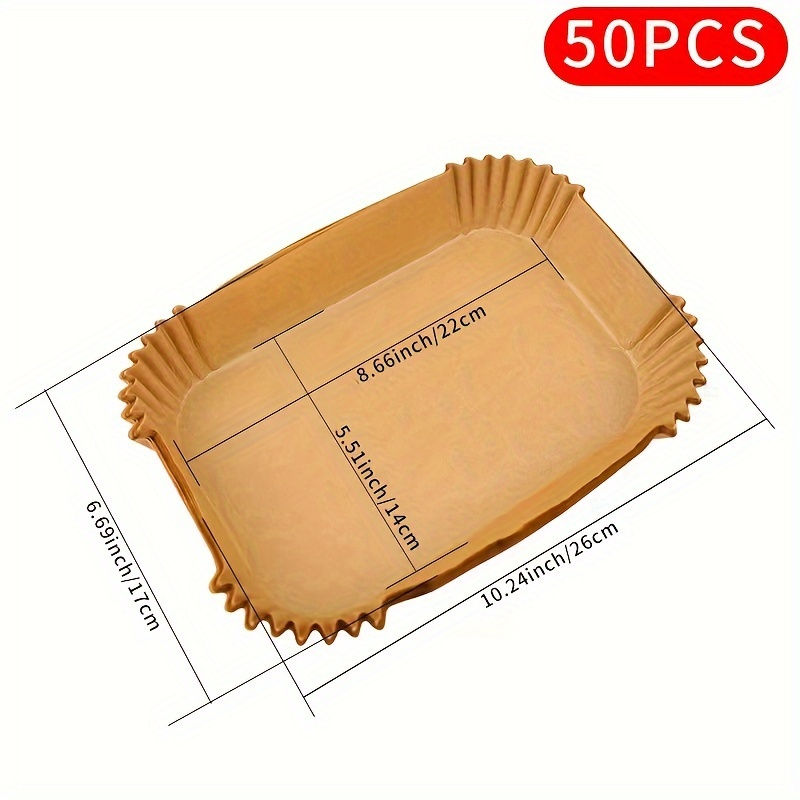 Thumbnail: [Non-Stick Air Fryer Liners] Non-Stick Disposable Air Fryer Liners | Oil & Water