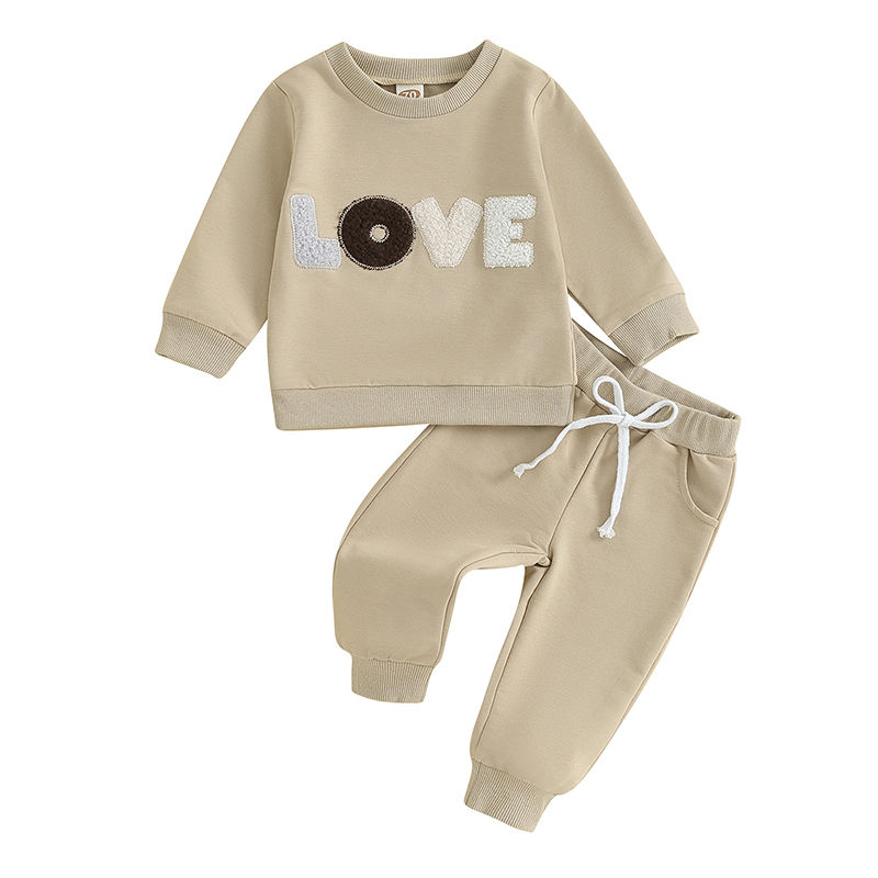 Thumbnail: Baby Girl Clothes Newborn Infant Fall Winter Outfits Love Print Long Sleeve Swea