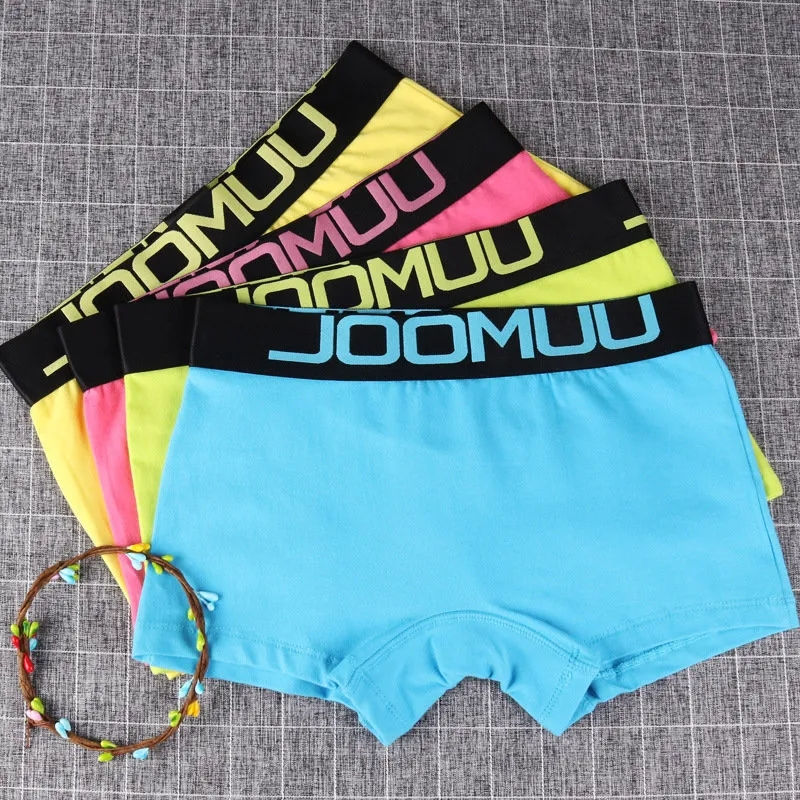 Thumbnail: 3PCS New Soft 100% cotton Women's boxer panties Sexy Sports boxers for women Saf