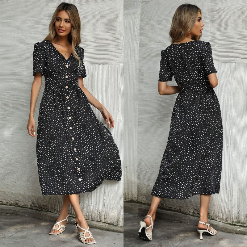 Thumbnail: V-Neck Casual Summer Dresses for Women